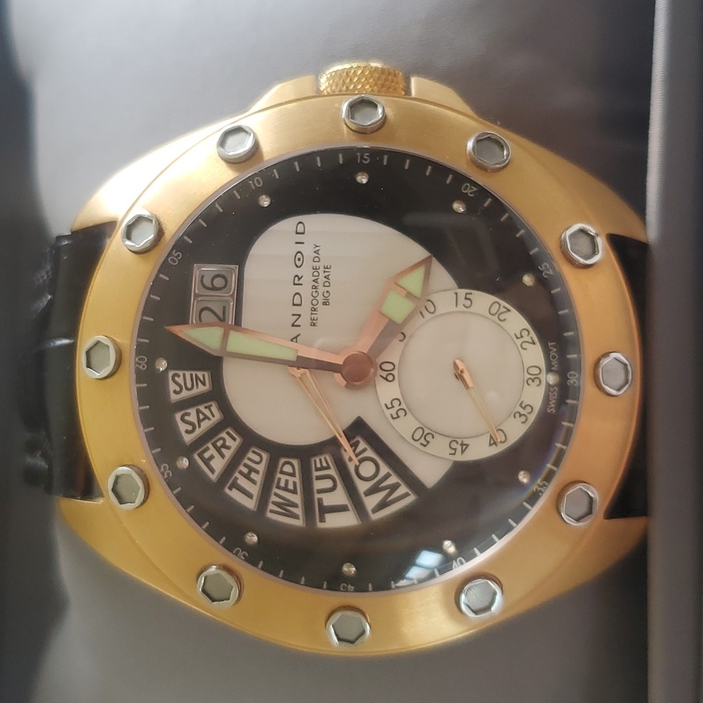 ANDROID Concept T Swiss Quartz Retrograde Men's 48mm watch